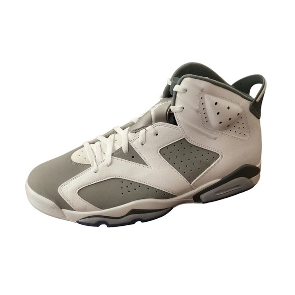 Nike Air Jordan 6 Retro Men’s Shoes Size 17 White Medium Cool Grey Sneakers NWOT main image 4